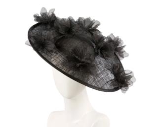 Hats From Oz Limited Edition Sinamay Hat with Organza Flowers – Cupids Millinery Melbourne
