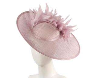 Hats From Oz Large lilac sinamay fascinator hat by Max Alexander