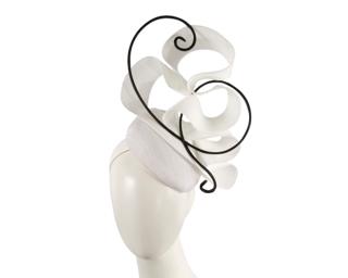 Hats From Oz White & Black designers racing fascinator by Fillies Collection