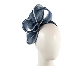 Hats From Oz Navy & white crinoline bow fascinator by Fillies Collection