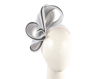 Hats From Oz White & Black crinoline bow fascinator by Fillies Collection