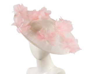 Hats From Oz Limited Edition Sinamay Hat with Organza Flowers – Cupids Millinery Melbourne