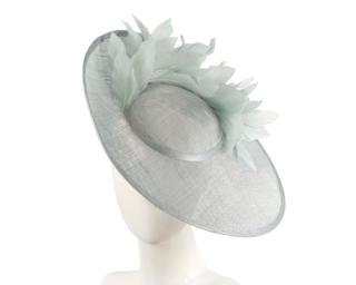Hats From Oz Large light blue sinamay fascinator hat by Max Alexander