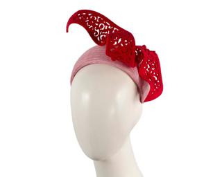 Hats From Oz Bespoke pink & red racing fascinator by Fillies Collection