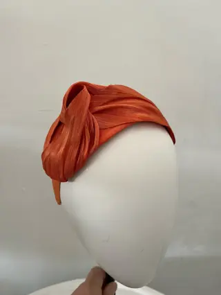 Zia Pazza Headwear Orange Swirls 1